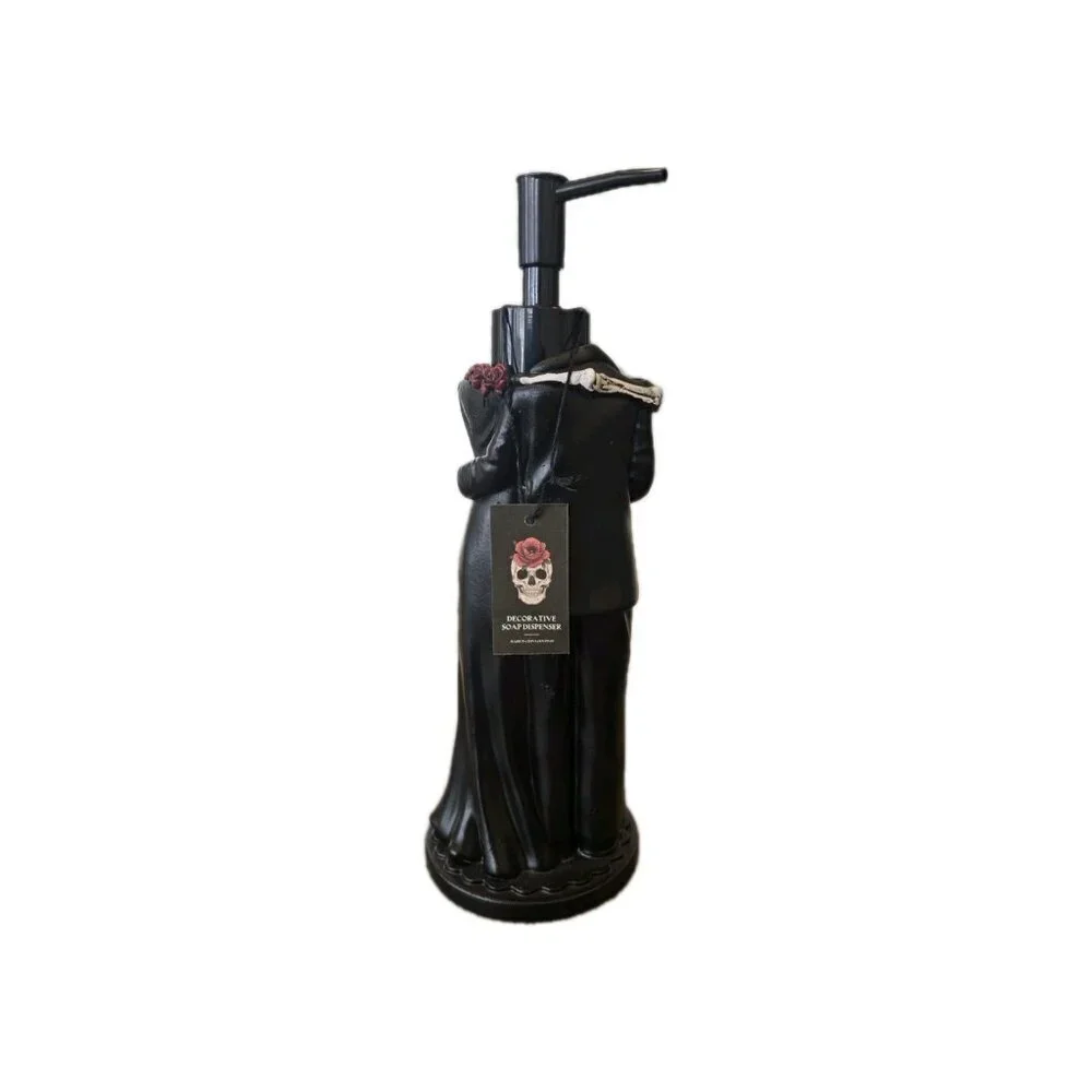 New Black Bride & Groom Headless Wedding Halloween Soap Dispenser Spooky